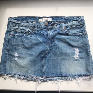 JBRAND Denim Mini Skirt